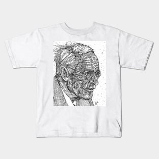 CARL JUNG - ink portrait .1 Kids T-Shirt